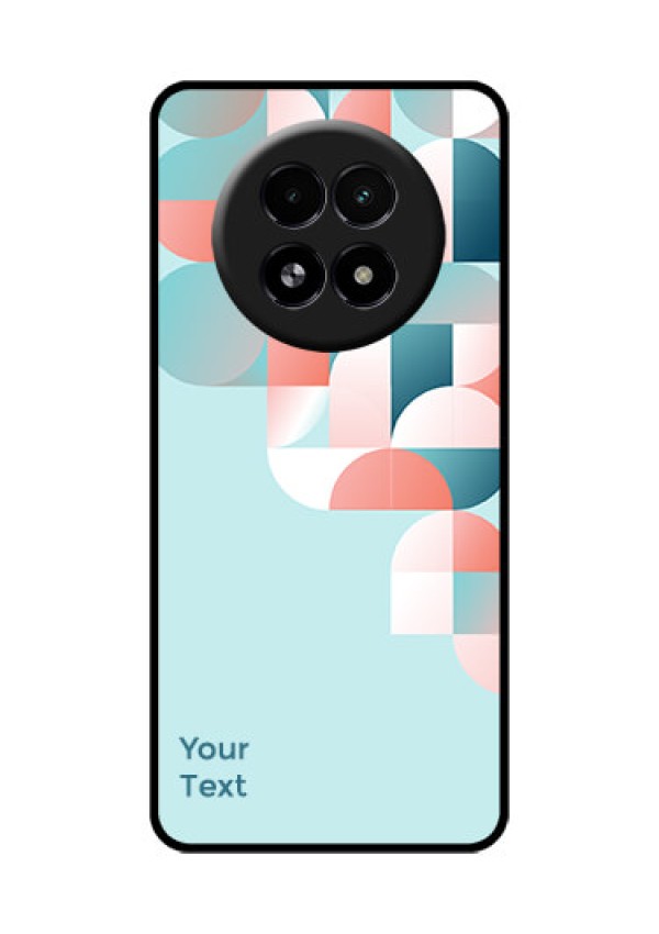 Realme 13 5G Custom Glass Phone Case - Stylish Semi - Circle Pattern Design