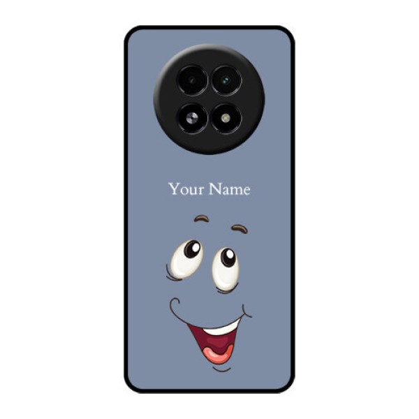 Realme 13 5G Custom Glass Phone Case - Laughing Cartoon Face Design
