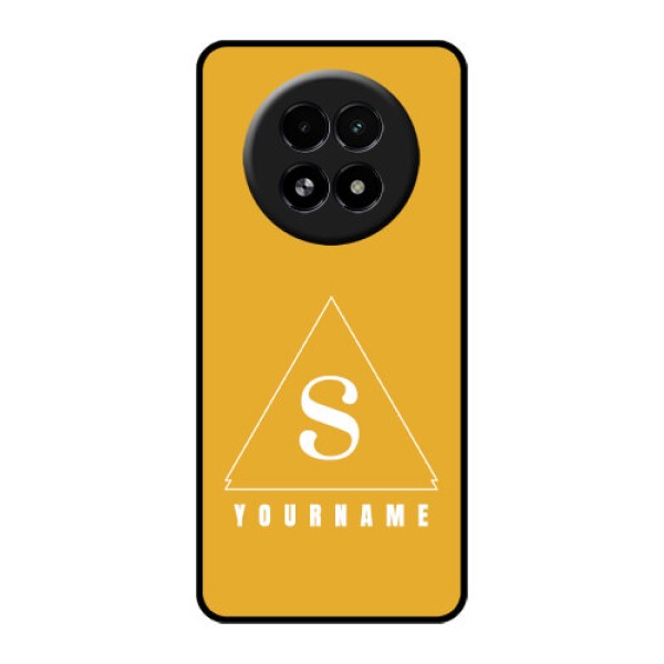 Realme 13 5G Custom Glass Phone Case - Simple Triangle Design Realme 13 5G Custom Glass Phone Case - Simple Triangle Design