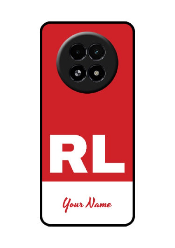 Realme 13 5G Custom Glass Phone Case - Dual Tone Custom Text Design