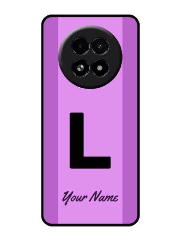 Custom Realme 13 5G Custom Glass Phone Case - Tricolor Custom Text Design