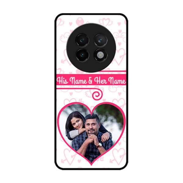 Realme 13 Plus 5G Custom Glass Phone CaseHeart Shape Love Design