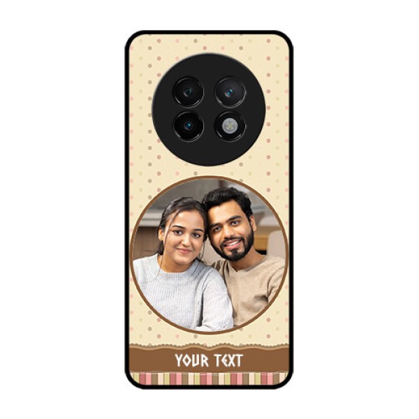 Realme 13 Plus 5G Custom Glass Phone CaseBrown Dotted Mobile Case Design