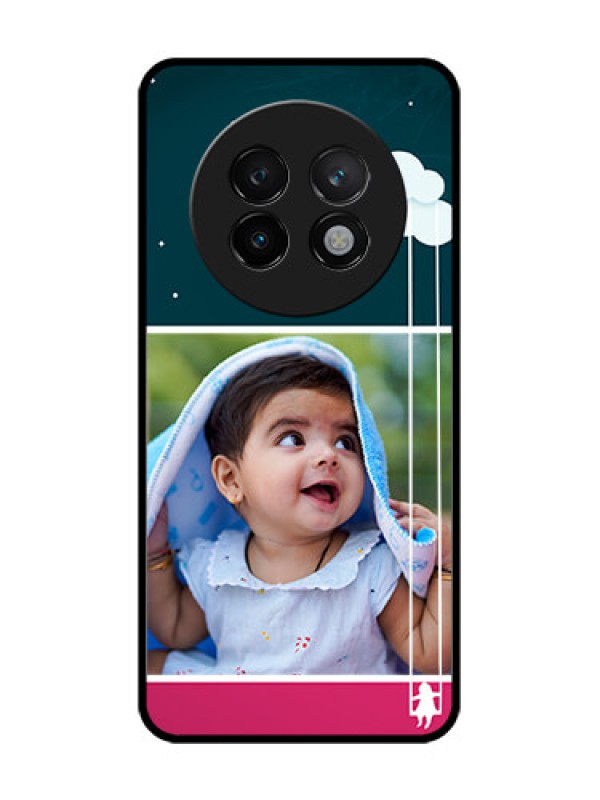 Custom Realme 13 Plus 5G Custom Glass Phone CaseCute Girl With Cloud Design