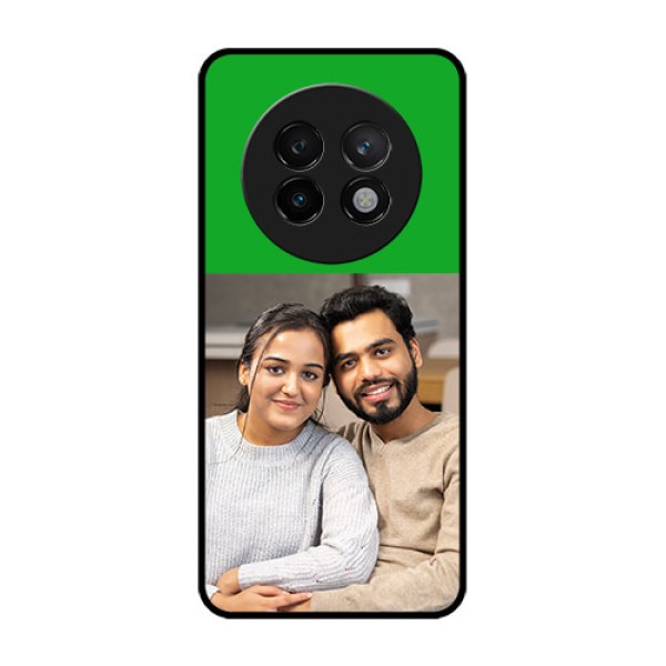 Realme 13 Plus 5G Custom Glass Phone CaseGreen Pattern Design