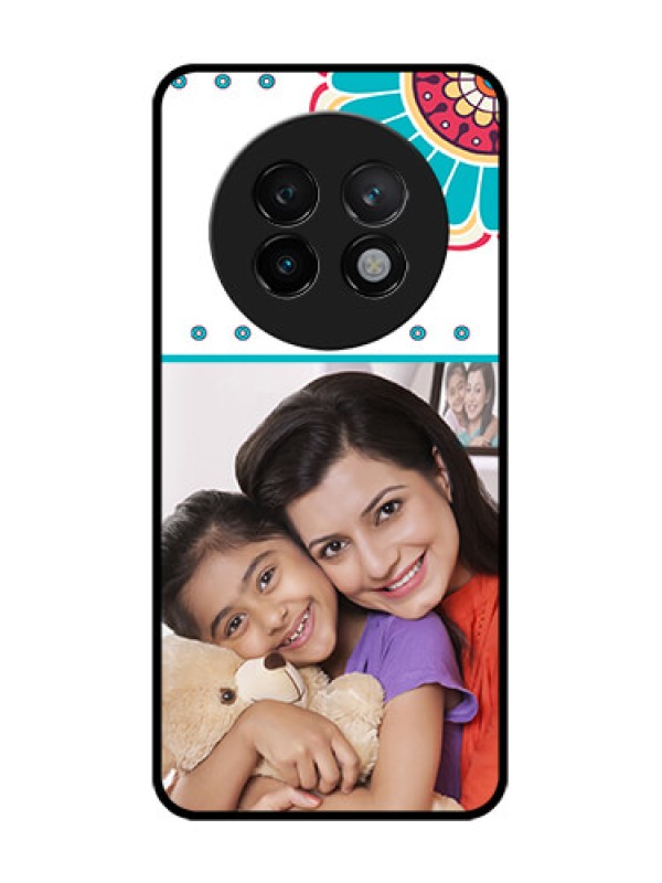 Custom Realme 13 Plus 5G Custom Glass Phone CaseFlower Design