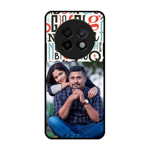 Realme 13 Plus 5G Custom Glass Phone CaseAlphabet Design