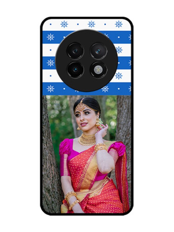 Custom Realme 13 Plus 5G Custom Glass Phone CaseSnow Pattern Design