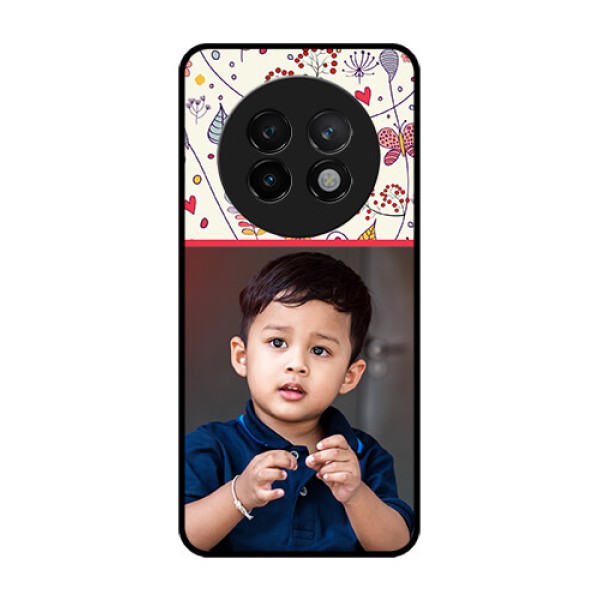 Realme 13 Plus 5G Custom Glass Phone CasePremium Floral Design