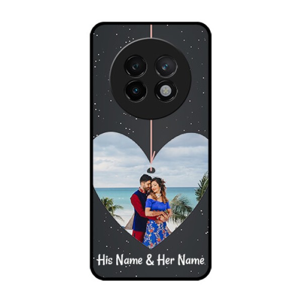 Realme 13 Plus 5G Custom Glass Phone CaseHanging Heart Design