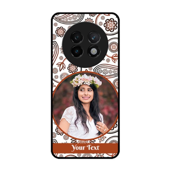 Realme 13 Plus 5G Custom Glass Phone CaseAbstract Flower Design