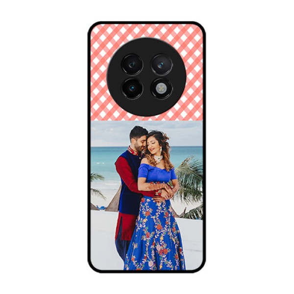 Realme 13 Plus 5G Custom Glass Phone CasePink Pattern Design