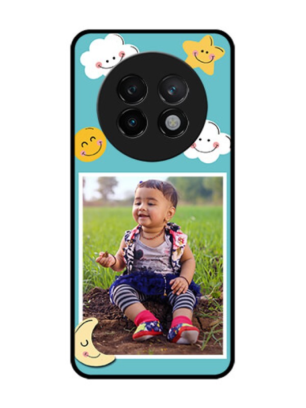 Custom Realme 13 Plus 5G Custom Glass Phone CaseSmiley Kids Stars Design