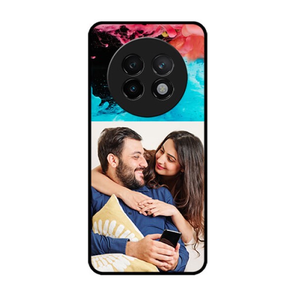 Realme 13 Plus 5G Custom Glass Phone CaseQuote With Acrylic Painting Design