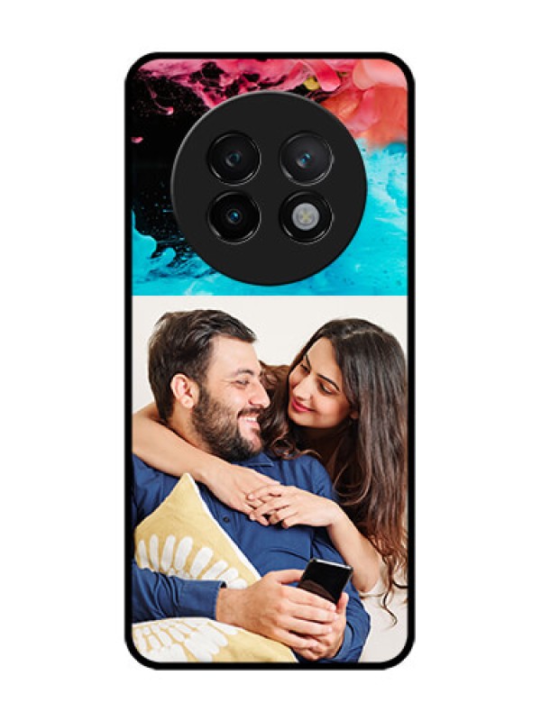 Custom Realme 13 Plus 5G Custom Glass Phone CaseQuote With Acrylic Painting Design