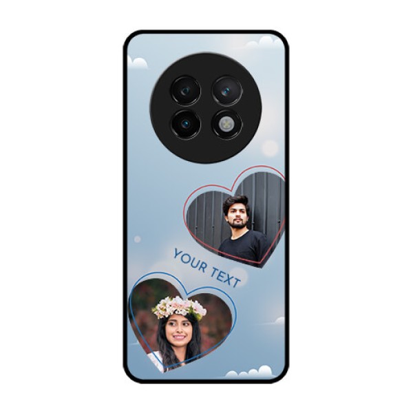 Realme 13 Plus 5G Custom Glass Phone CaseBlue Color Couple Design Realme 13 Plus 5G Custom Glass Phone CaseBlue Color Couple Design