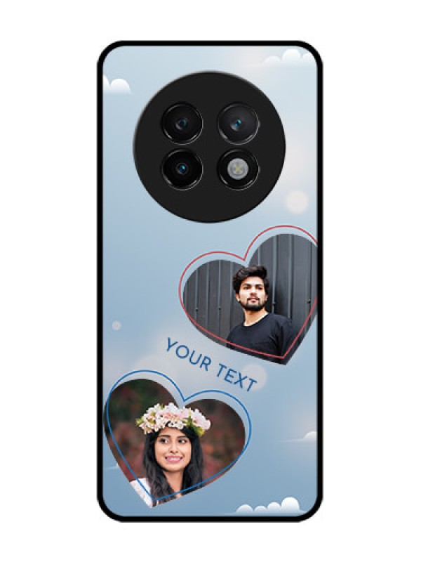 Custom Realme 13 Plus 5G Custom Glass Phone CaseBlue Color Couple Design