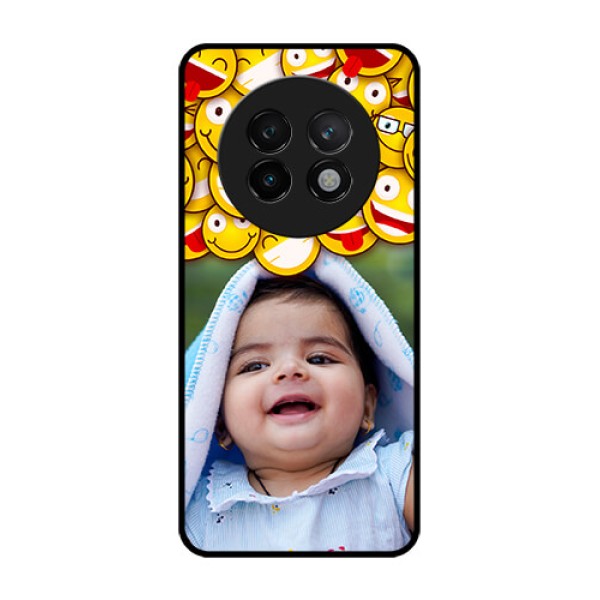 Realme 13 Plus 5G Custom Glass Phone CaseWith Smiley Emoji Design