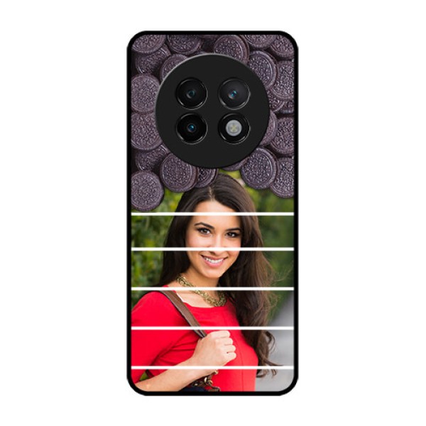 Realme 13 Plus 5G Custom Glass Phone CaseWith Oreo Biscuit Design Realme 13 Plus 5G Custom Glass Phone CaseWith Oreo Biscuit Design