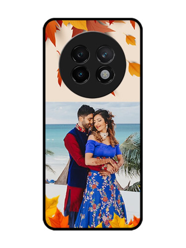 Custom Realme 13 Plus 5G Custom Glass Phone CaseAutumn Maple Leaves Design