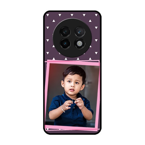 Realme 13 Plus 5G Custom Glass Phone CaseTriangle Pattern Dotted Design Realme 13 Plus 5G Custom Glass Phone CaseTriangle Pattern Dotted Design