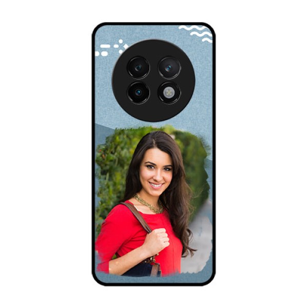 Realme 13 Plus 5G Custom Glass Phone CaseGrunge Line Art Design
