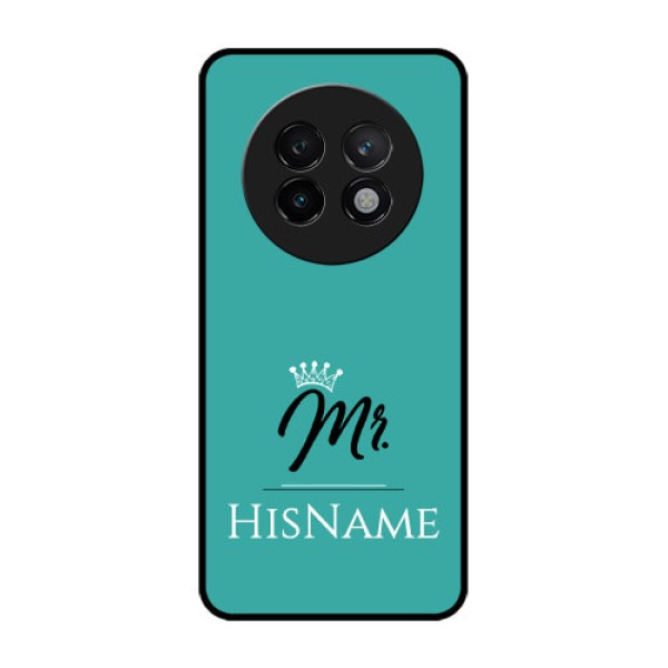 Realme 13 Plus 5G Custom Glass Phone CaseMr With Name Design