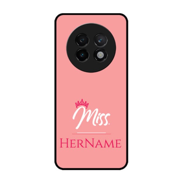 Realme 13 Plus 5G Custom Glass Phone CaseMrs With Name Design