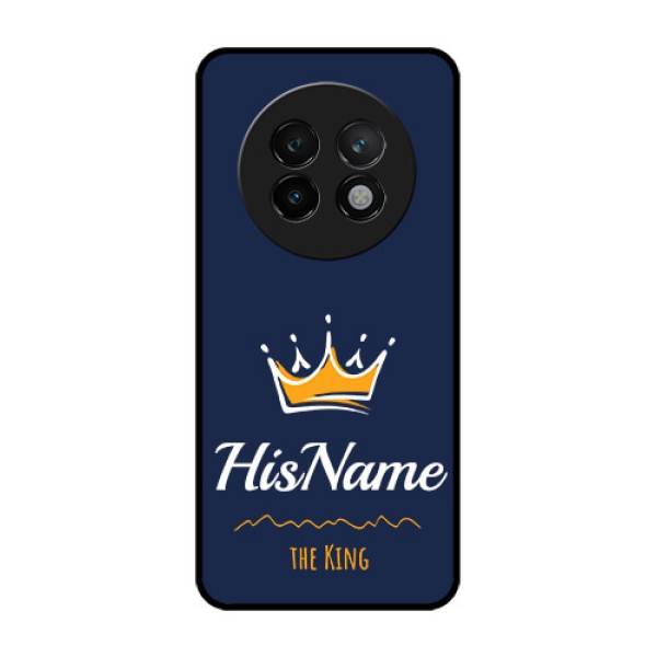 Realme 13 Plus 5G Custom Glass Phone CaseKing With Name Design
