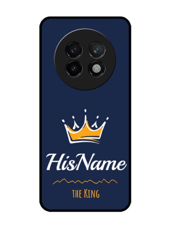 Custom Realme 13 Plus 5G Custom Glass Phone CaseKing With Name Design