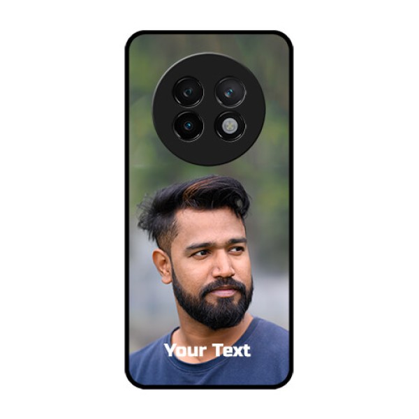 Realme 13 Plus 5G Custom Glass Phone CasePhoto With Text Design