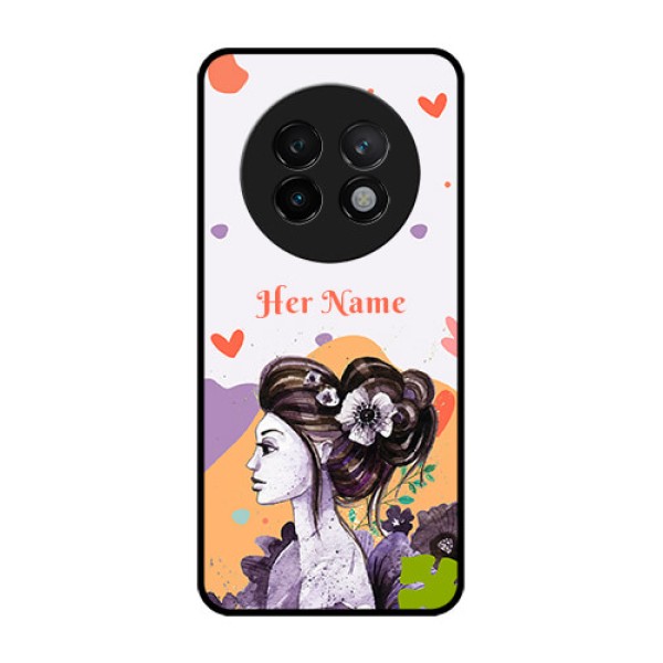 Realme 13 Plus 5G Custom Glass Phone CaseWoman And Nature Design Realme 13 Plus 5G Custom Glass Phone CaseWoman And Nature Design