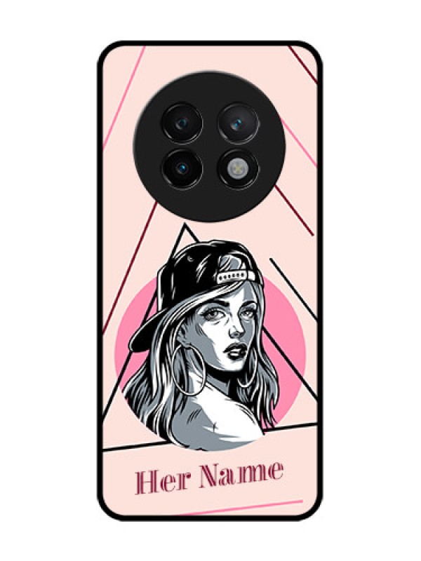 Custom Realme 13 Plus 5G Custom Glass Phone CaseRockstar Girl Design