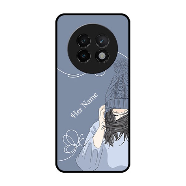 Realme 13 Plus 5G Custom Glass Phone CaseGirl In Winter Outfit Design Realme 13 Plus 5G Custom Glass Phone CaseGirl In Winter Outfit Design