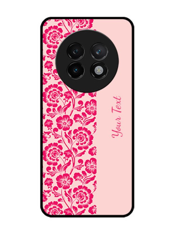 Custom Realme 13 Plus 5G Custom Glass Phone CaseAttractive Floral Pattern Design