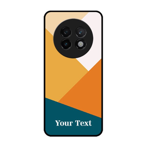 Realme 13 Plus 5G Custom Glass Phone CaseStacked Multi - Colour Design