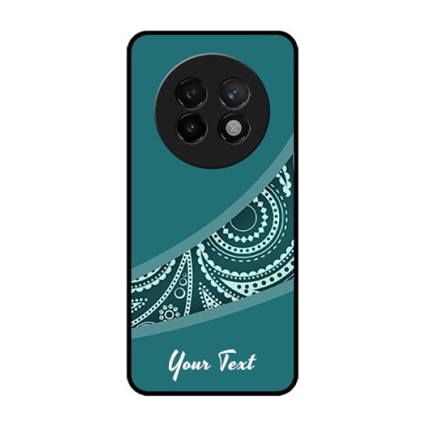 Realme 13 Plus 5G Custom Glass Phone CaseSemi Visible Floral Design Realme 13 Plus 5G Custom Glass Phone CaseSemi Visible Floral Design