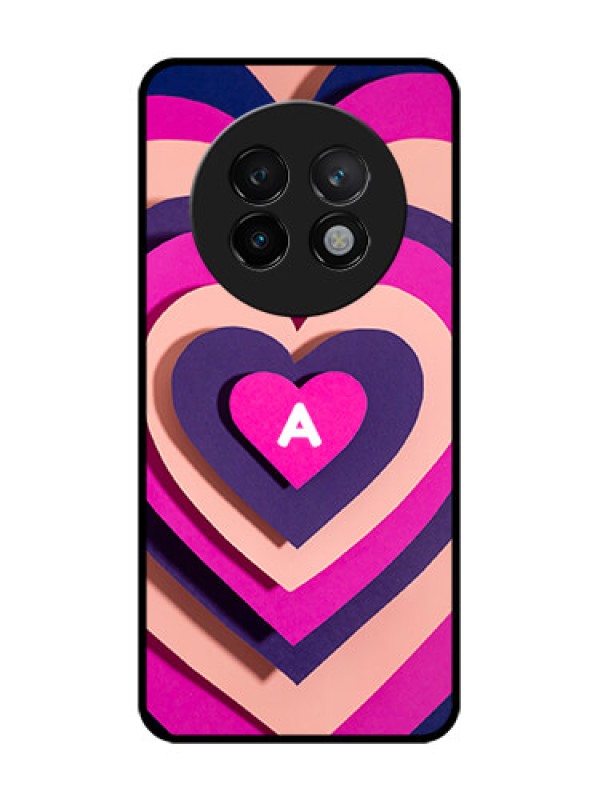 Custom Realme 13 Plus 5G Custom Glass Phone CaseCute Heart Pattern Design