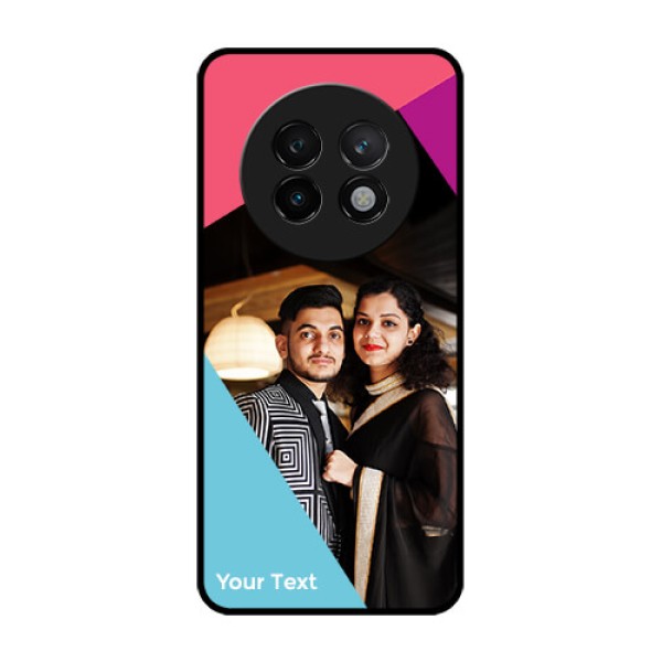 Realme 13 Plus 5G Custom Glass Phone CaseStacked Triple Colour Design Realme 13 Plus 5G Custom Glass Phone CaseStacked Triple Colour Design
