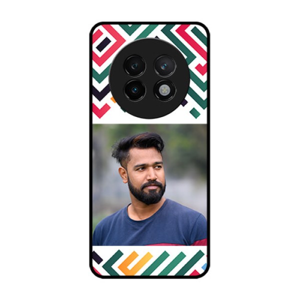 Realme 13 Plus 5G Custom Glass Phone CaseColorful Maze Pattern Design Realme 13 Plus 5G Custom Glass Phone CaseColorful Maze Pattern Design