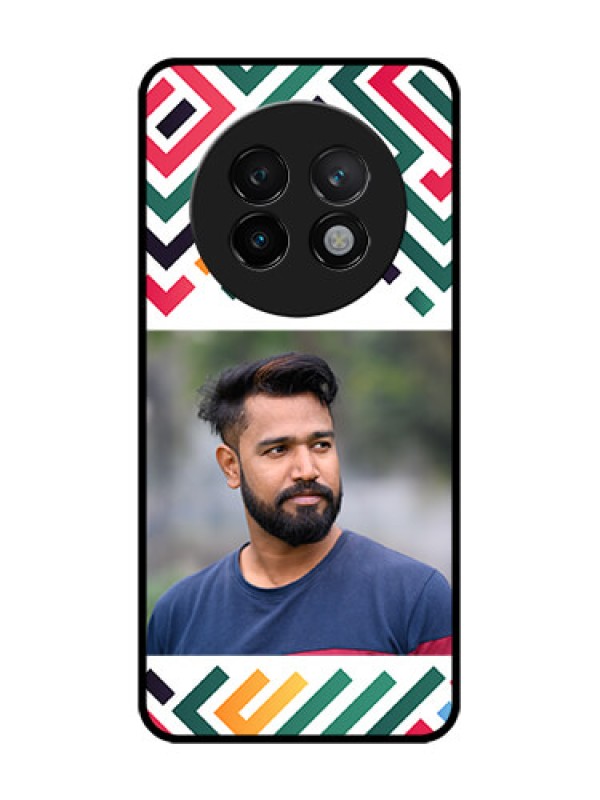 Custom Realme 13 Plus 5G Custom Glass Phone CaseColorful Maze Pattern Design