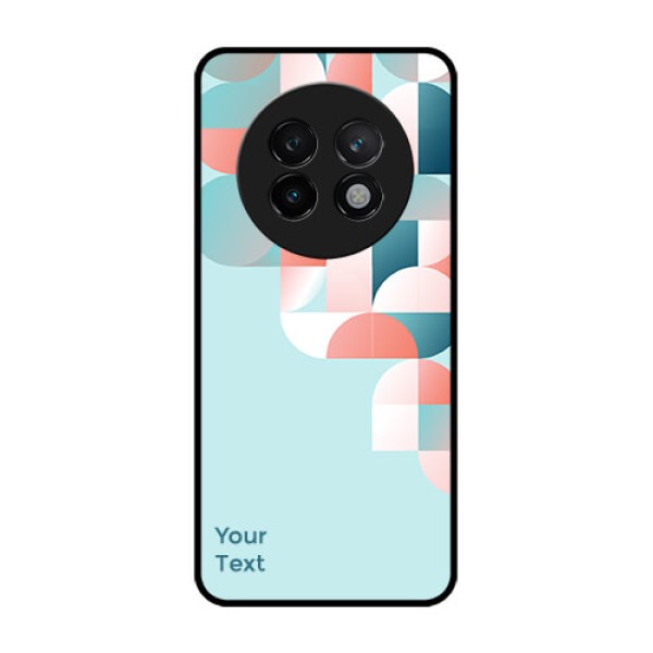 Realme 13 Plus 5G Custom Glass Phone CaseStylish Semi - Circle Pattern Design Realme 13 Plus 5G Custom Glass Phone CaseStylish Semi - Circle Pattern Design