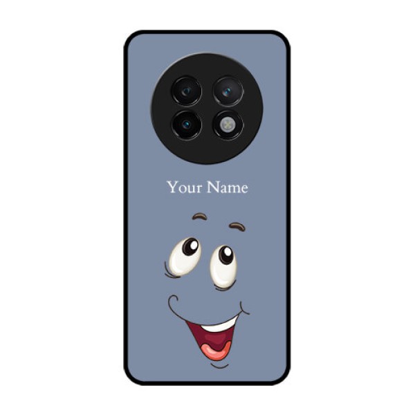 Realme 13 Plus 5G Custom Glass Phone CaseLaughing Cartoon Face Design