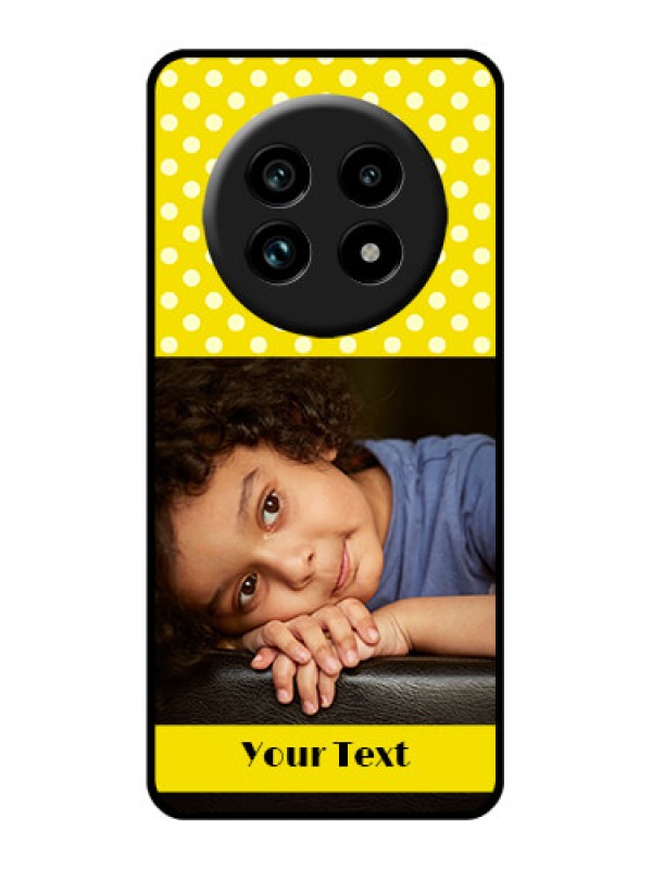 Custom Realme 13 Pro 5G Custom Glass Phone Case - Bright Yellow Case Design