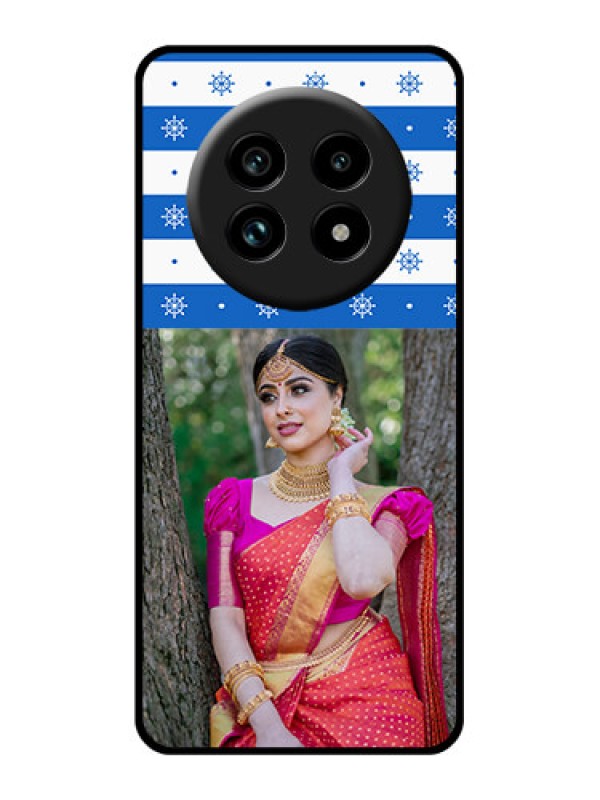 Custom Realme 13 Pro 5G Custom Glass Phone Case - Snow Pattern Design