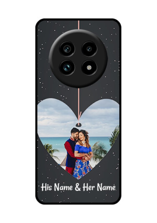 Realme 13 Pro 5G Custom Glass Phone Case - Hanging Heart Design