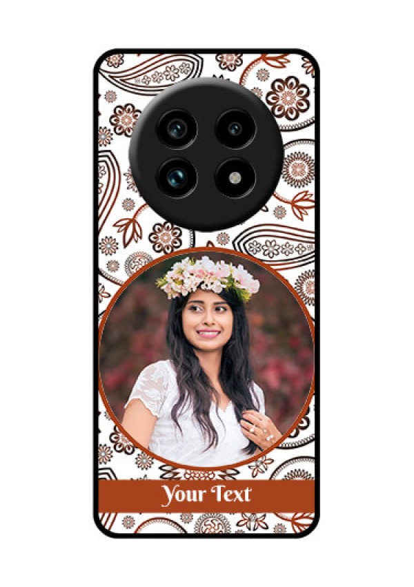 Realme 13 Pro 5G Custom Glass Phone Case - Abstract Flower Design