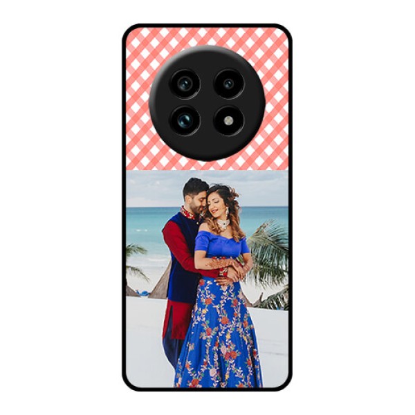 Realme 13 Pro 5G Custom Glass Phone Case - Pink Pattern Design