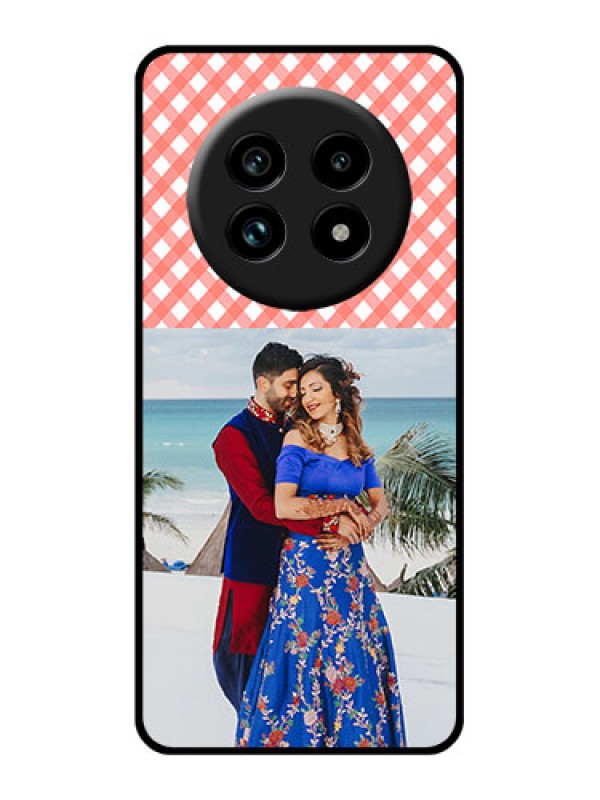 Custom Realme 13 Pro 5G Custom Glass Phone Case - Pink Pattern Design