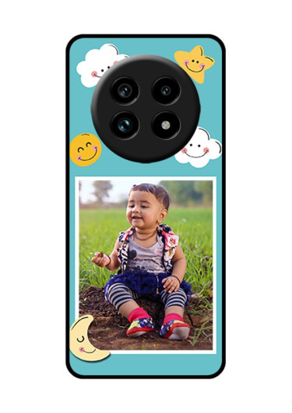 Realme 13 Pro 5G Custom Glass Phone Case - Smiley Kids Stars Design
